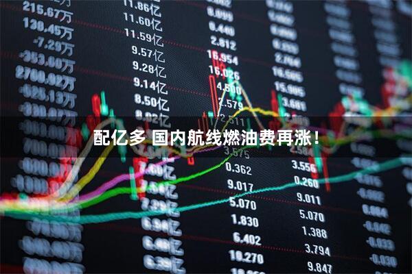 配亿多 国内航线燃油费再涨!